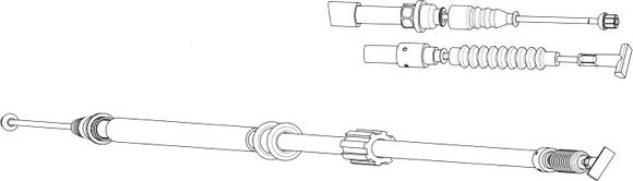 CEF FA02221 - Жило, ръчна спирачка vvparts.bg