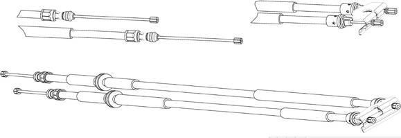 CEF FO02229 - Жило, ръчна спирачка vvparts.bg