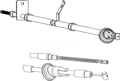 CEF HY02116 - Жило, ръчна спирачка vvparts.bg