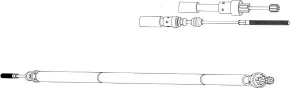 CEF PU02209 - Жило, ръчна спирачка vvparts.bg