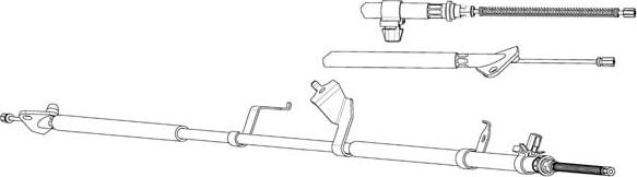 CEF TO02213 - Жило, ръчна спирачка vvparts.bg
