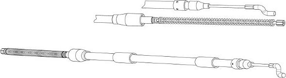 CEF VW02158 - Жило, ръчна спирачка vvparts.bg