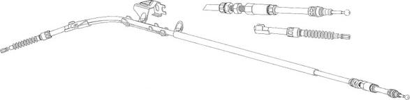 CEF VW02184 - Жило, ръчна спирачка vvparts.bg