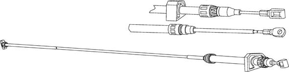 CEF VW02205 - Жило, ръчна спирачка vvparts.bg