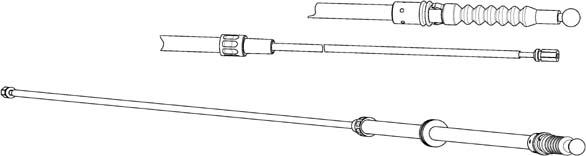 CEF VW02202 - Жило, ръчна спирачка vvparts.bg