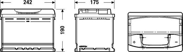 CENTRA CA601 - Стартов акумулатор vvparts.bg