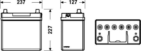 CENTRA CB455 - Стартов акумулатор vvparts.bg