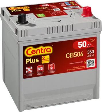 CENTRA CB504 - Стартов акумулатор vvparts.bg