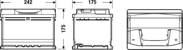 CENTRA CB602 - Стартов акумулатор vvparts.bg