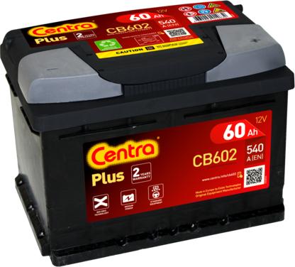 CENTRA CB602 - Стартов акумулатор vvparts.bg