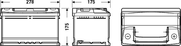 CENTRA CC652 - Стартов акумулатор vvparts.bg