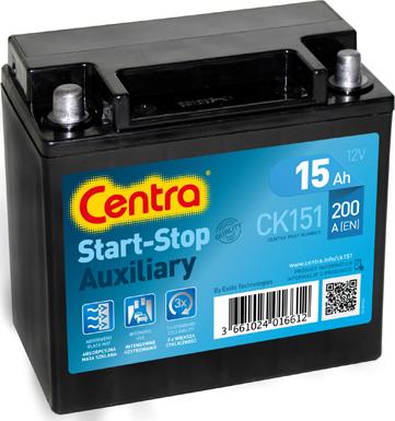 CENTRA CK151 - Стартов акумулатор vvparts.bg