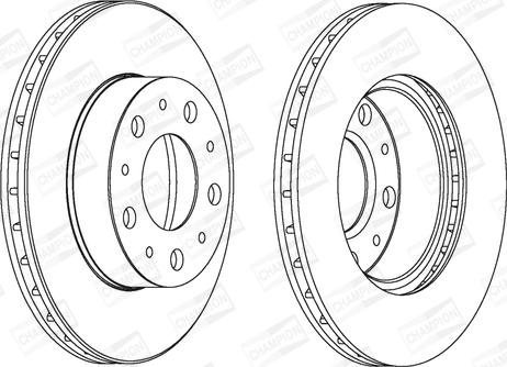 Champion 561969CH - Спирачен диск vvparts.bg