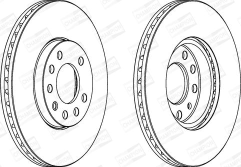 Champion 561960CH - Спирачен диск vvparts.bg