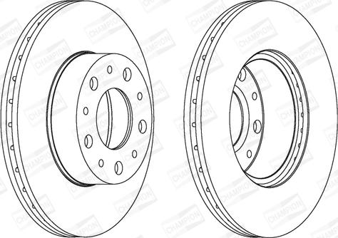 Champion 561984CH - Спирачен диск vvparts.bg