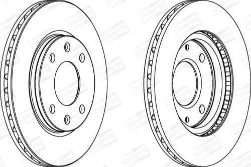 Champion 561409CH - Спирачен диск vvparts.bg