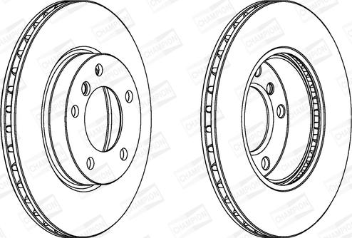 Champion 561551CH - Спирачен диск vvparts.bg