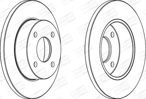 Champion 561663CH - Спирачен диск vvparts.bg