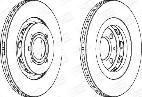 Champion 561608CH - Спирачен диск vvparts.bg