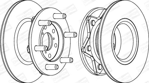 Champion 561127CH-1 - Спирачен диск vvparts.bg