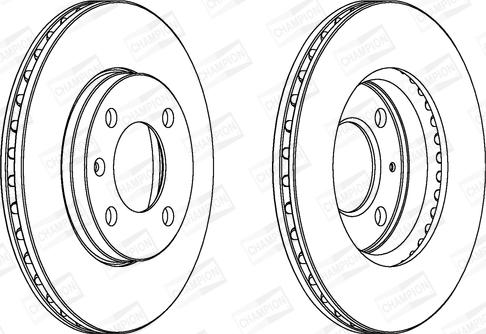 Champion 561178CH - Спирачен диск vvparts.bg