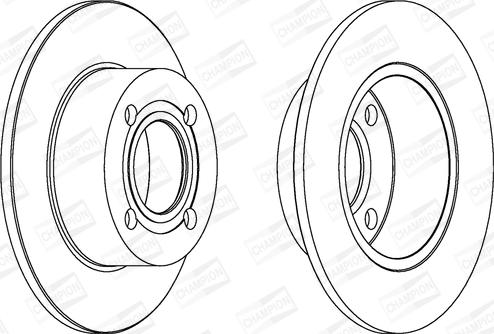 Champion 561312CH - Спирачен диск vvparts.bg