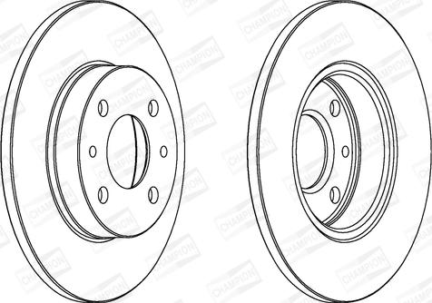 Champion 561380CH - Спирачен диск vvparts.bg