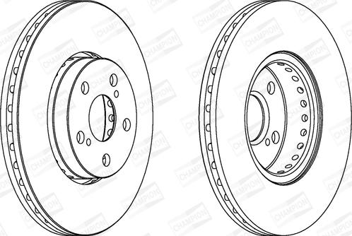 Champion 563048CH - Спирачен диск vvparts.bg