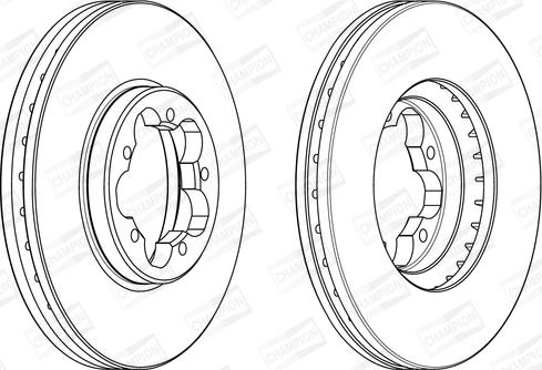 Champion 563123CH - Спирачен диск vvparts.bg