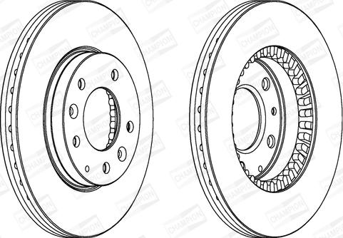 Champion 562446CH - Спирачен диск vvparts.bg