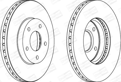 Champion 562441CH - Спирачен диск vvparts.bg