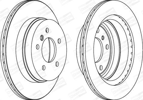 Champion 562442CH - Спирачен диск vvparts.bg