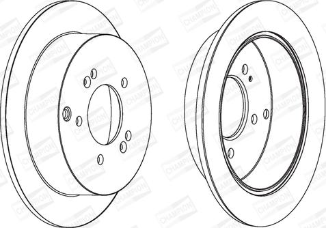 Champion 562454CH - Спирачен диск vvparts.bg