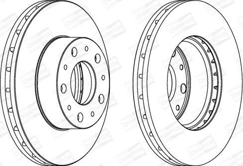 Champion 562468CH - Спирачен диск vvparts.bg