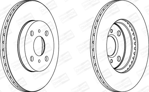 Champion 562409CH - Спирачен диск vvparts.bg