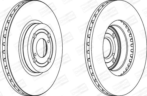 Champion 562435CH - Спирачен диск vvparts.bg