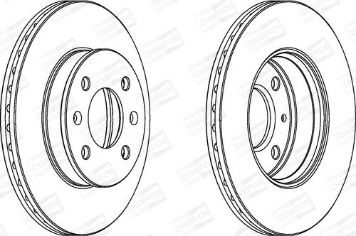 Champion 562425CH - Спирачен диск vvparts.bg