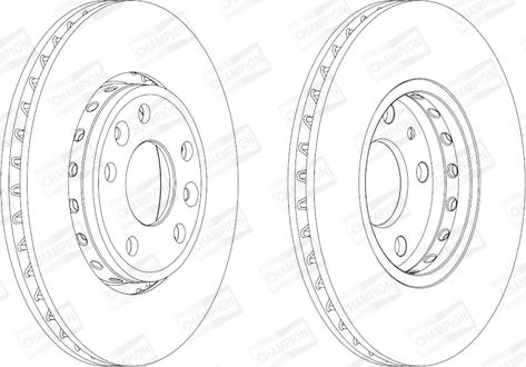 Champion 562595CH - Спирачен диск vvparts.bg