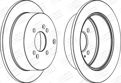 Champion 562551CH-1 - Спирачен диск vvparts.bg