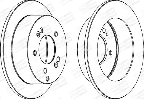 Champion 562552CH - Спирачен диск vvparts.bg