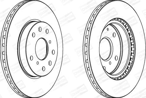 Champion 562534CH - Спирачен диск vvparts.bg