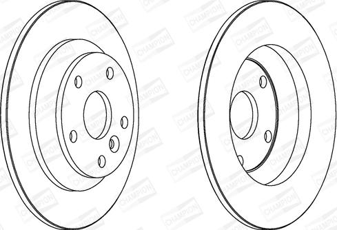 Champion 562536CH - Спирачен диск vvparts.bg