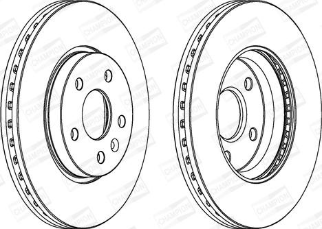 Champion 562642CH - Спирачен диск vvparts.bg