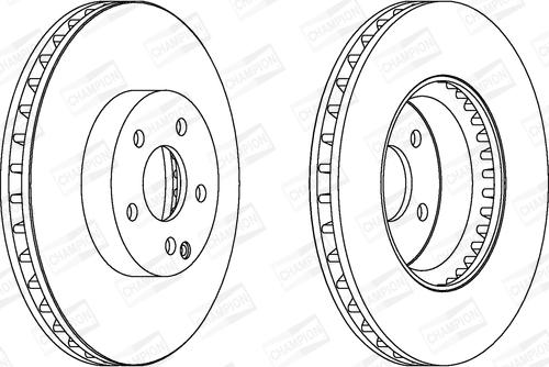 Champion 562647CH-1 - Спирачен диск vvparts.bg