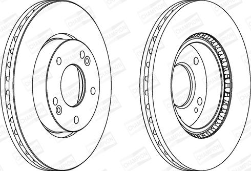 Champion 562625CH - Спирачен диск vvparts.bg