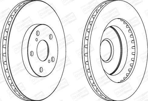 Champion 562621CH - Спирачен диск vvparts.bg