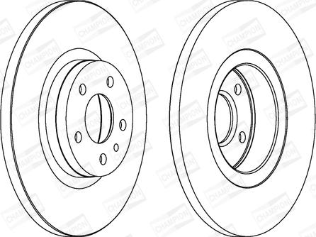 Champion 562061CH - Спирачен диск vvparts.bg