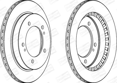 Champion 562075CH - Спирачен диск vvparts.bg