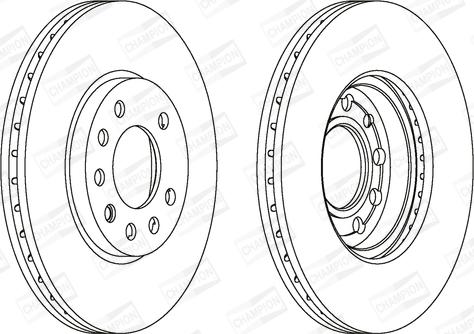 Champion 562070CH - Спирачен диск vvparts.bg