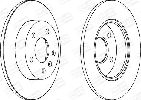 Champion 562072CH - Спирачен диск vvparts.bg